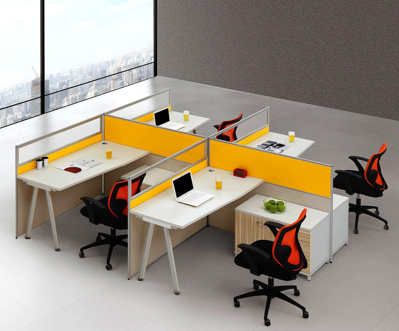 屏风办公桌图片